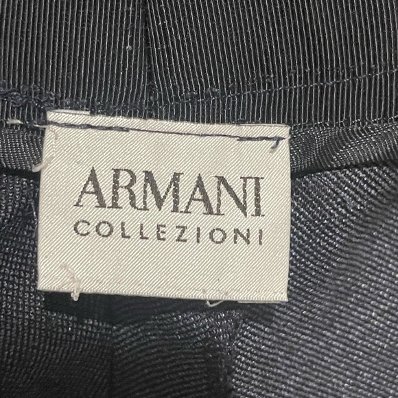Armani Collezioni Navy Straight Leg Dress Pants - Picture 9 of 10